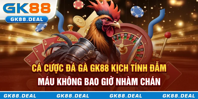 Đá Gà GK88 Cá cược đá gà GK88 kịch tính, đẫm máu không bao giờ nhàm chán